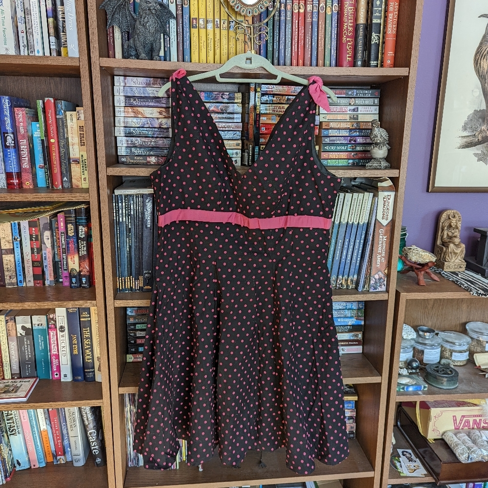 Handmade polka dot rockabilly dress